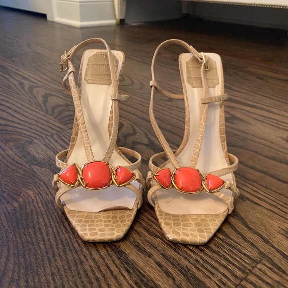 Dior Peidra coral sandals - Picture 1 of 6